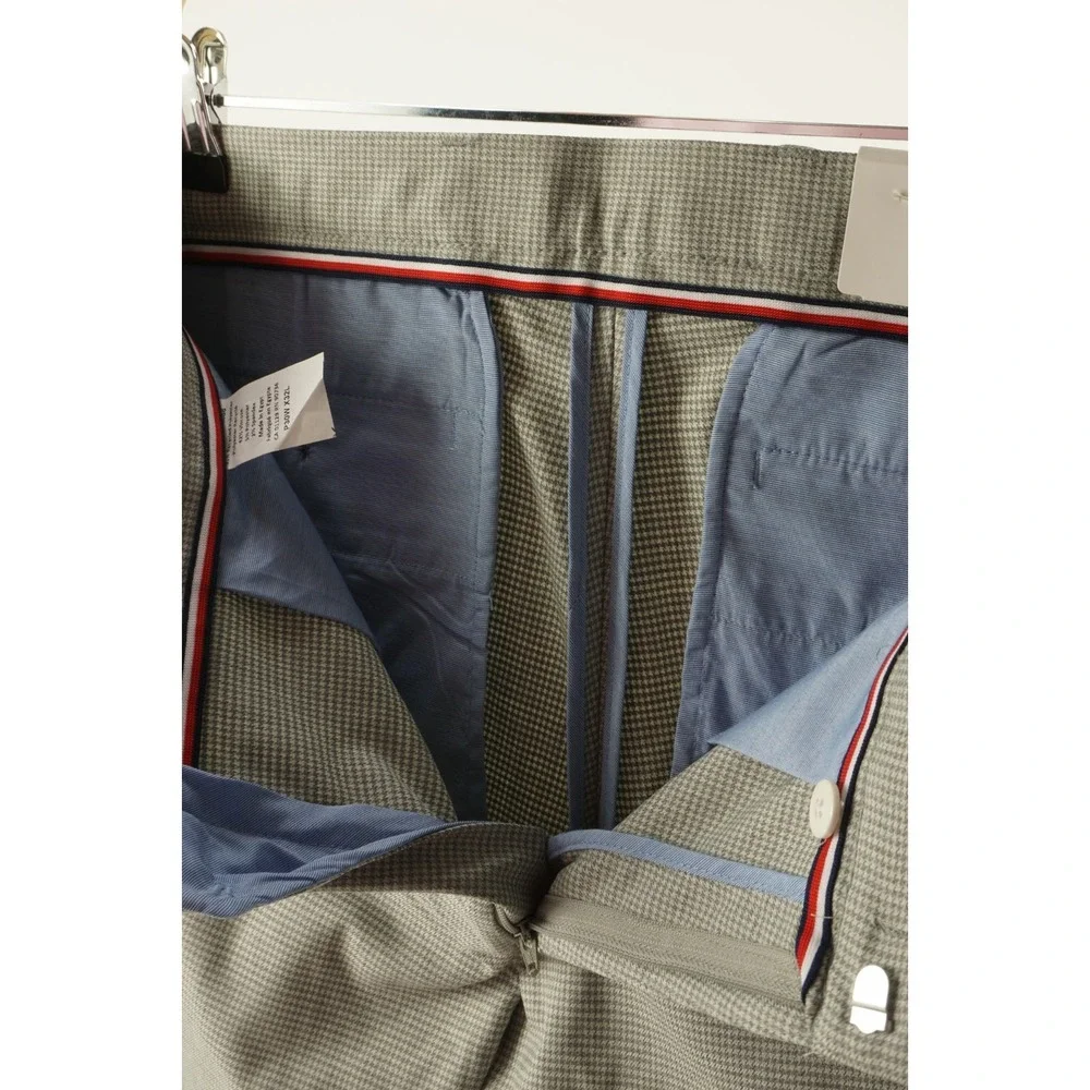 New $95 Tommy Hilfiger Men's 30 x‎ 32 Gray Houndstooth Performance Dress Pants